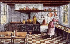 Kitchen of the Hotel St.Lucas, in the Hoogstraat, Rotterdam, 1834 by Mary Ellen Best