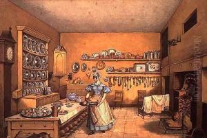 Kitchen at Langton Hall by Mary Ellen Best