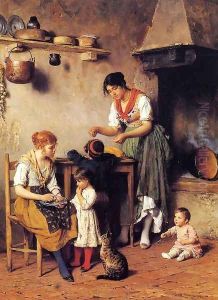 Mother's Little Helper by Eugene de Blaas