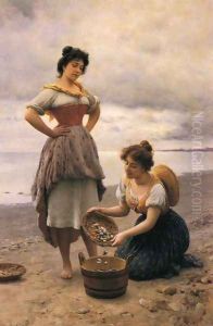 Gethering Shells by Eugene de Blaas