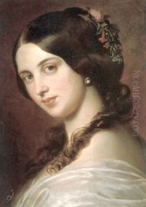 Madchenbildnis by Eugene de Blaas