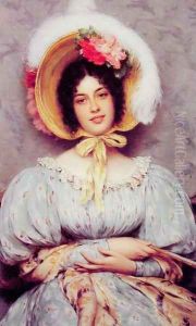 A Viennese Beauty by Eugene de Blaas