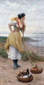 Daydreaming I by Eugene de Blaas