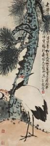 Crane And Pine by Wang Zhen