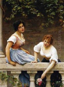 The Unseen Suitor by Eugene de Blaas