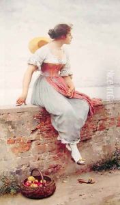 A Pensive Moment by Eugene de Blaas
