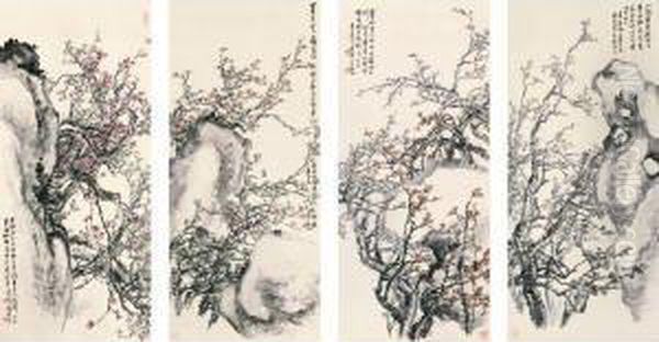 Plum Blossoms And Rock - view 1