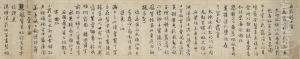 Poems To The Western Villa In Running Script Calligraphy by Zhengming Wen