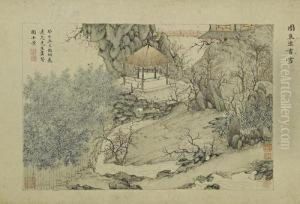 Scene In Fang Garden by Zhengming Wen
