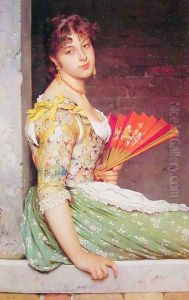 Daydreaming by Eugene de Blaas