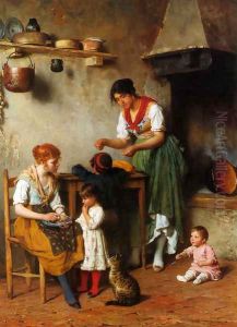 A Helping Hand by Eugene de Blaas