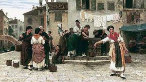 Am Brunnen (At the Well) by Eugene de Blaas