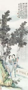 Bamboo And Ladies by Pan Zhenyong