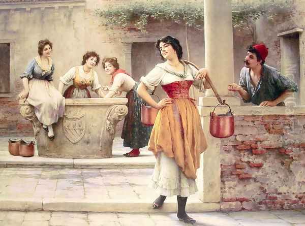 Flirtation at the Well - view 1