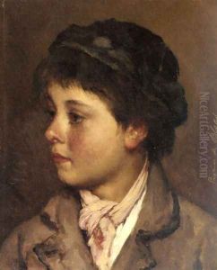 Head of a Young Boy by Eugene de Blaas