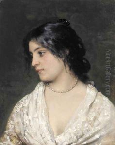 The Pearl Necklace by Eugene de Blaas