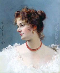 Portrait of a Lady by Eugene de Blaas