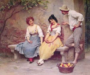 The Flirtation by Eugene de Blaas