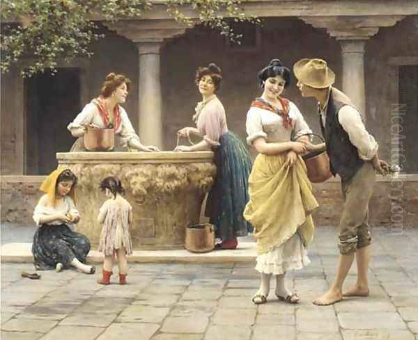 Gossiping at the Well - view 1