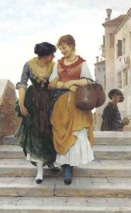 Confidences by Eugene de Blaas