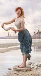 La lavandiere by Eugene de Blaas