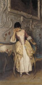 A sad moment by Eugene de Blaas
