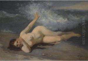 The Bather by Firs Sergeevich Zhuravlev