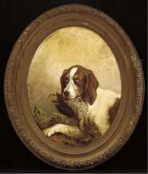 A Hound With A Partridge - view 1