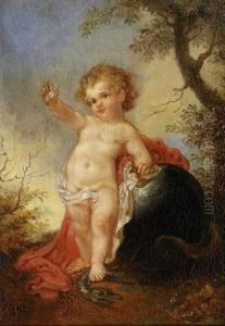 Baby Jesus With Snake And Globe