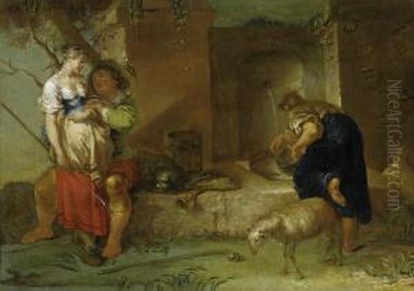 Shepherds At The Fountain - view 1