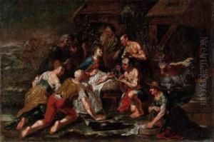Anbetung Der Hirten by Johann Zick