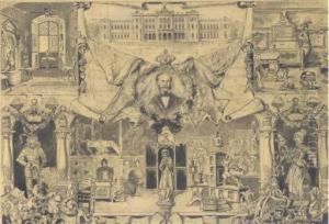 Design For The Bayrische National Museum In Munich by Hermann Ziebland