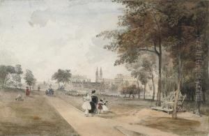 View Of Regent's Park, London by Henry Bryan Ziegler