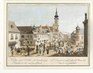 Daskloster Und Kirche Der Barmherzigen Bruder In Derleopoldstadt by Johann Ziegler