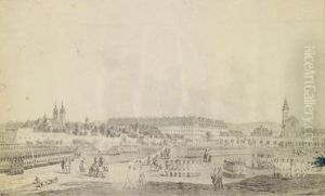 Ansicht Vom Glacis Gegen Die Alserstrase by Johann Ziegler