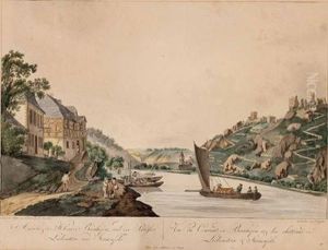 "ansicht Des Klosters Bornhofen Und Der Schloser Liebenstein Und Sternenfels" by Johann Ziegler