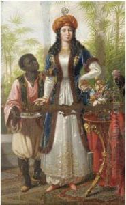 Oriental Figures by Jules Claude Ziegler