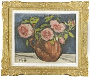 Roze W Wazonie by Kazimierz Zieleniewski