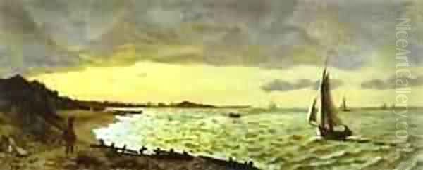 Beach At Sainte Adresse 1865 - view 1