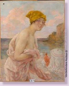 La Baigneuse by Edouard Francois Zier