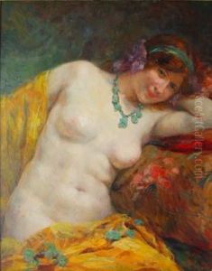 Jeune Femme Au Harem by Edouard Francois Zier