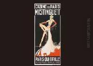 Casino De Paris, Mistinguett by Louis Gaudin Zig
