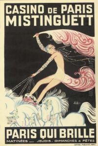 Casino De Paris, Mistinguett, Paris Qui Brille by Louis Gaudin Zig