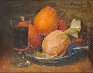 A Still Life With Fruit by Frantisek Zikmund