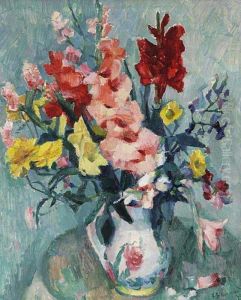 A Bouquet In A Jug by Frantisek Zikmund