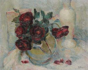 A Still Life With Roses by Frantisek Zikmund