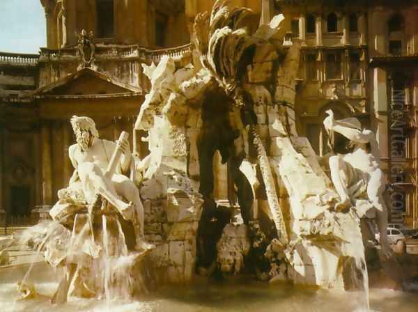 The Four Rivers Fountain - view 1