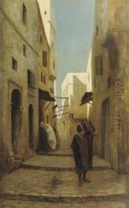Street Scene In Tunisia by Philip Zilcken