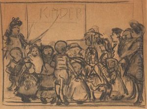 Ohne Titel (im Klassenzimmer) by Heinrich Zille