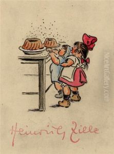 Eene Rosine Kannste Nehm - Fass Aber Keene Fliege by Heinrich Zille